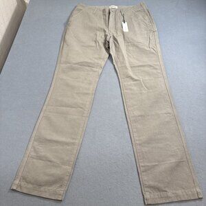 Taylor Stitch Morse Pant in SAGEBRUSH Size 33 x 32" Organic Cotton/ Linen NWT